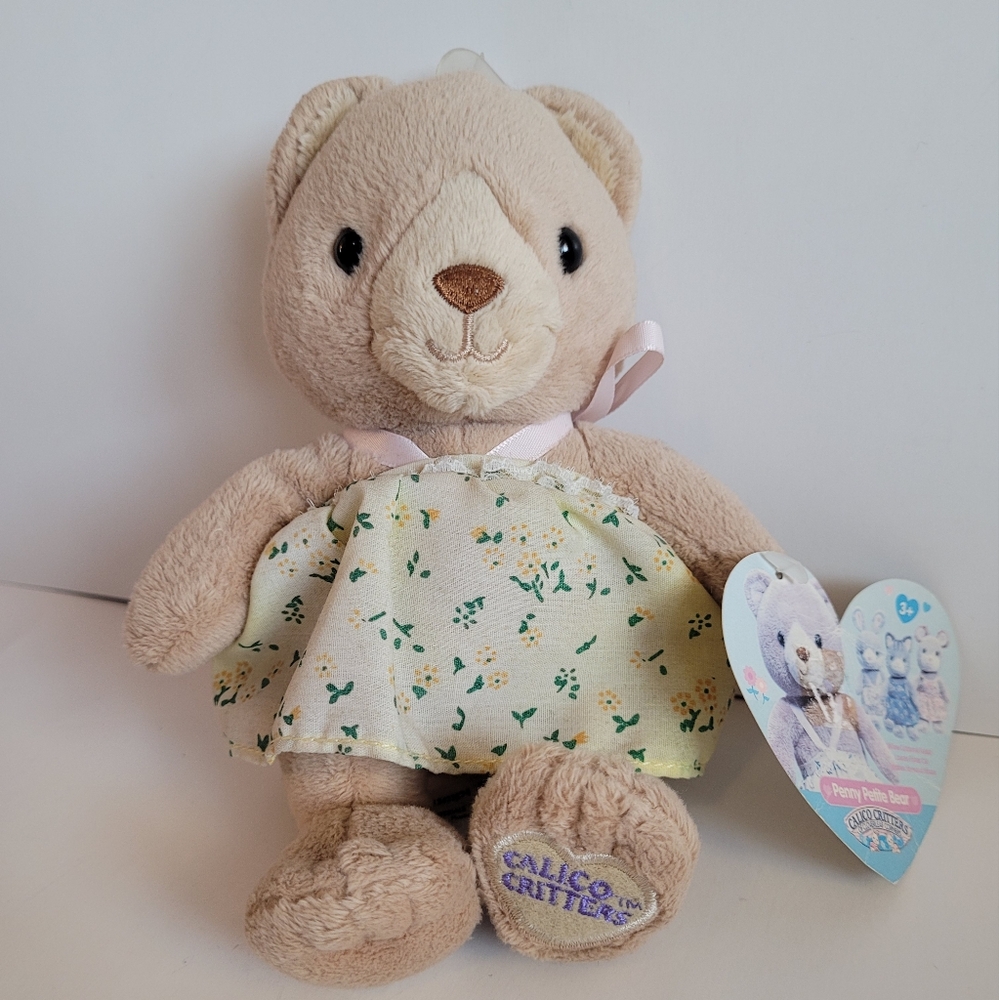 Calico Critter Bear Plush Rare NWT HTF Sylvanian Family Epoch Vintage